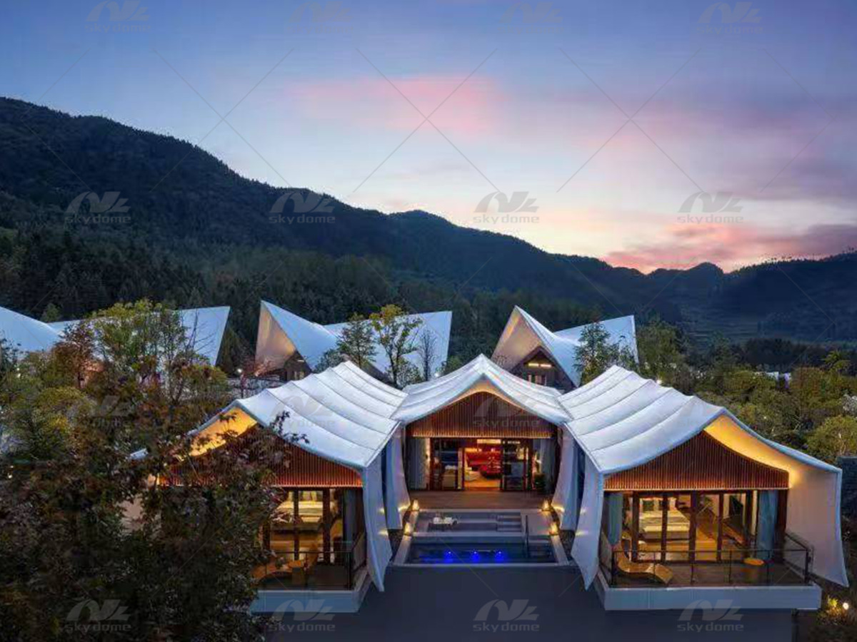  High Strength Tensile Membrane Structures for Boutique Resorts