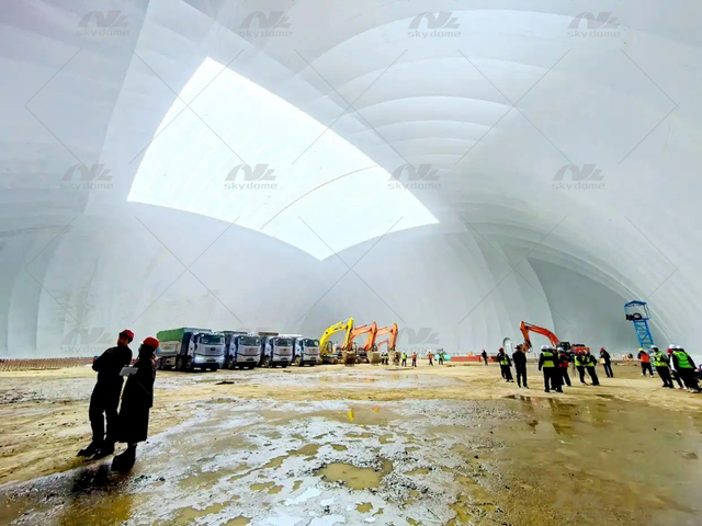 Dust & Noise Reduction Foundation Pit Air Dome for Green Construction