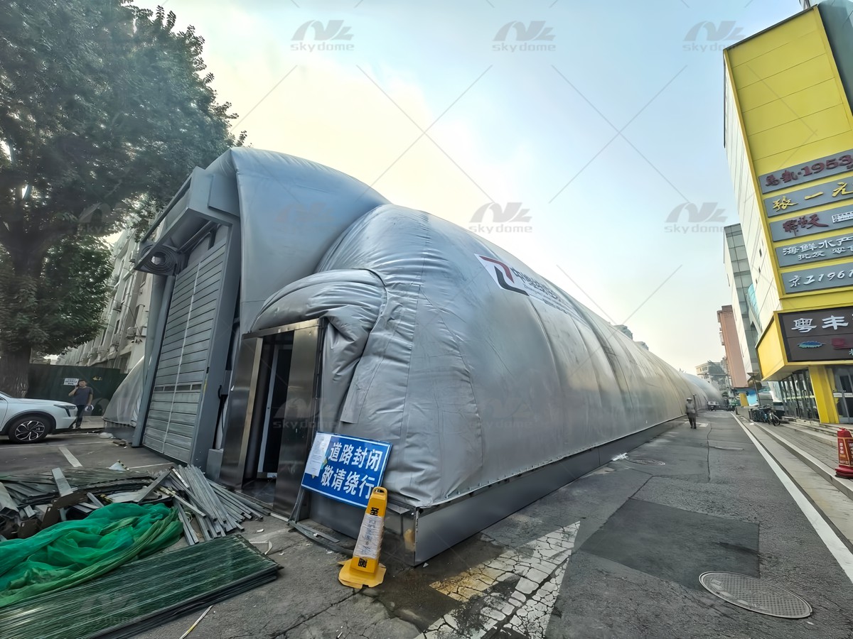 The Innovative Foundation Pit Air Dome For Rapid & Green Urban Construction