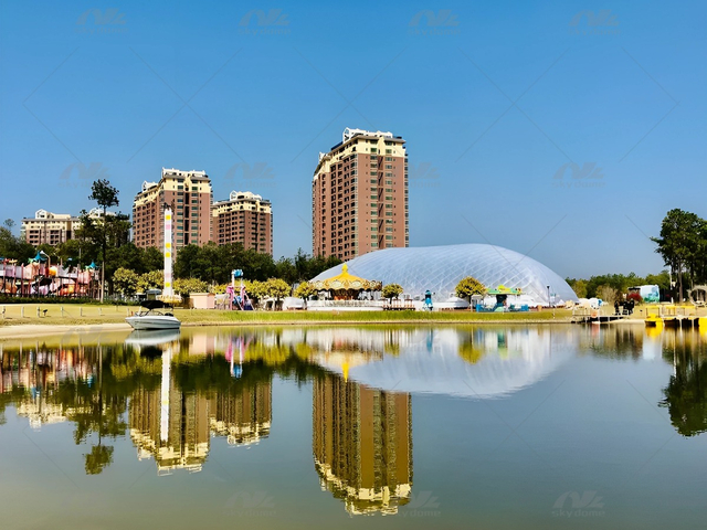 Recreational Air Dome with Transmission and UV Resistance