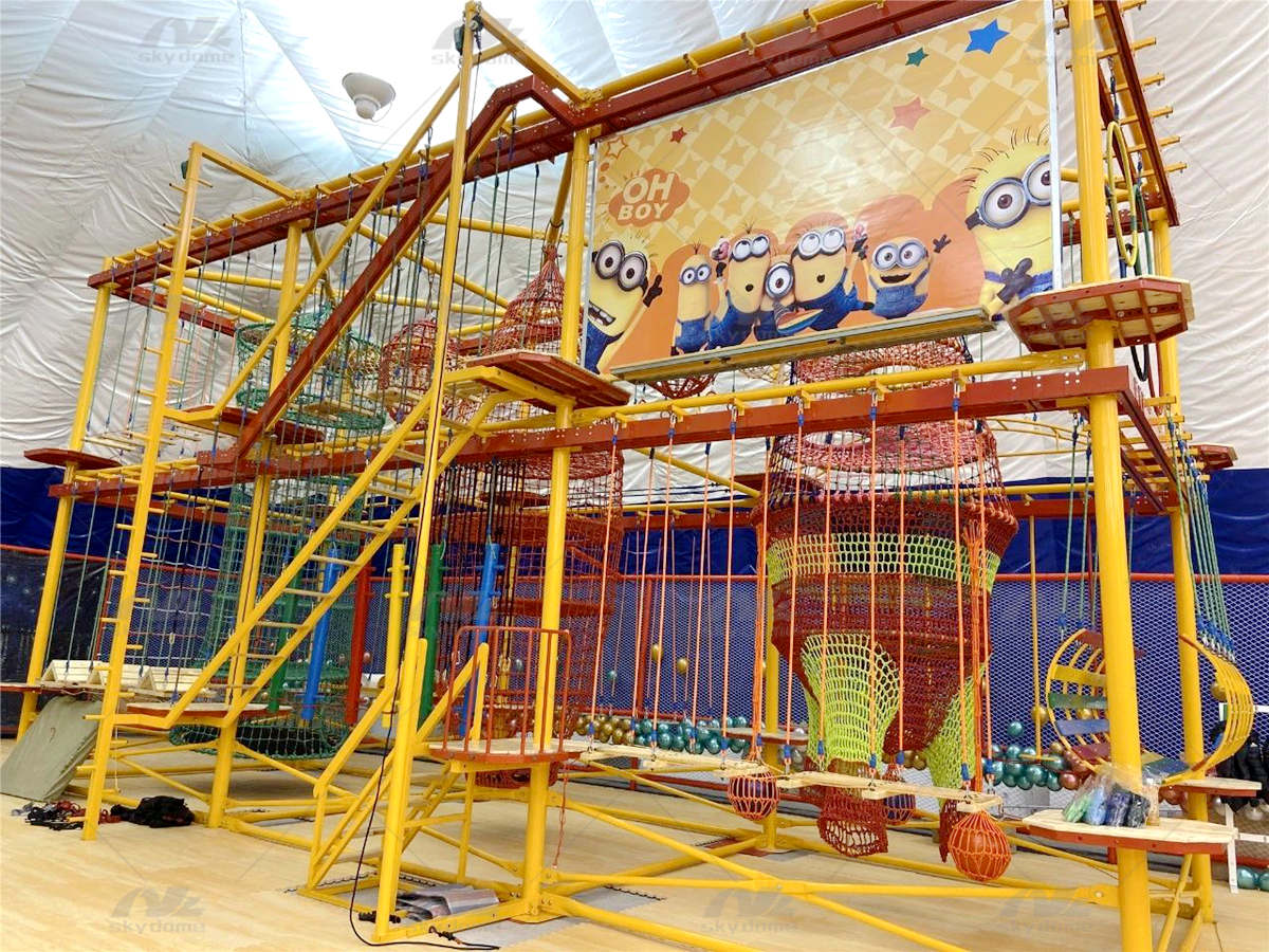 PVDF Air-Supported Recreational Dome for Trampoline Park