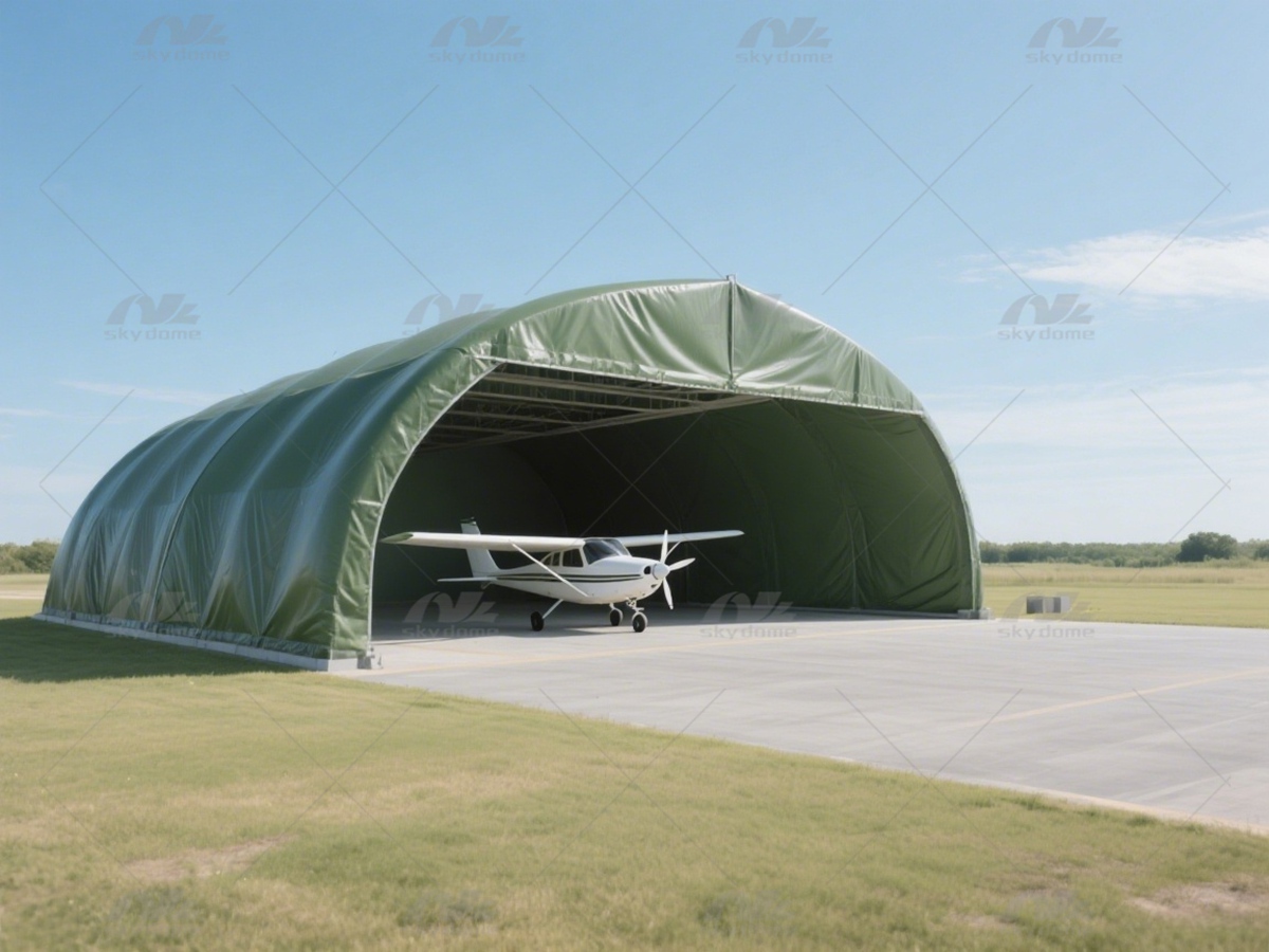 High-Strength Membrane Army Hangar with Long Durability Minimal Maintenance