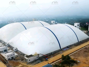 Ülisuur täielikult suletud õhutoega struktuur hoiusüsteemi jaoks