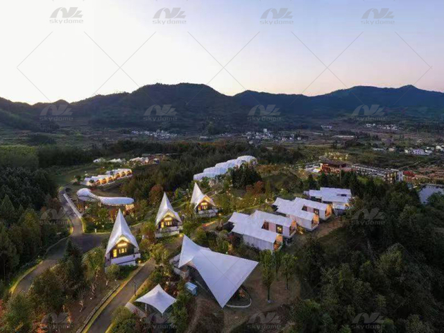  High Strength Tensile Membrane Structures for Boutique Resorts