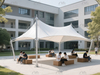 Durable PVDF PTFE Tensile Membrane Canopy with Steel Support 