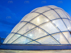 ETFE Structural Steel Membrane Landscape with Good Transmittance
