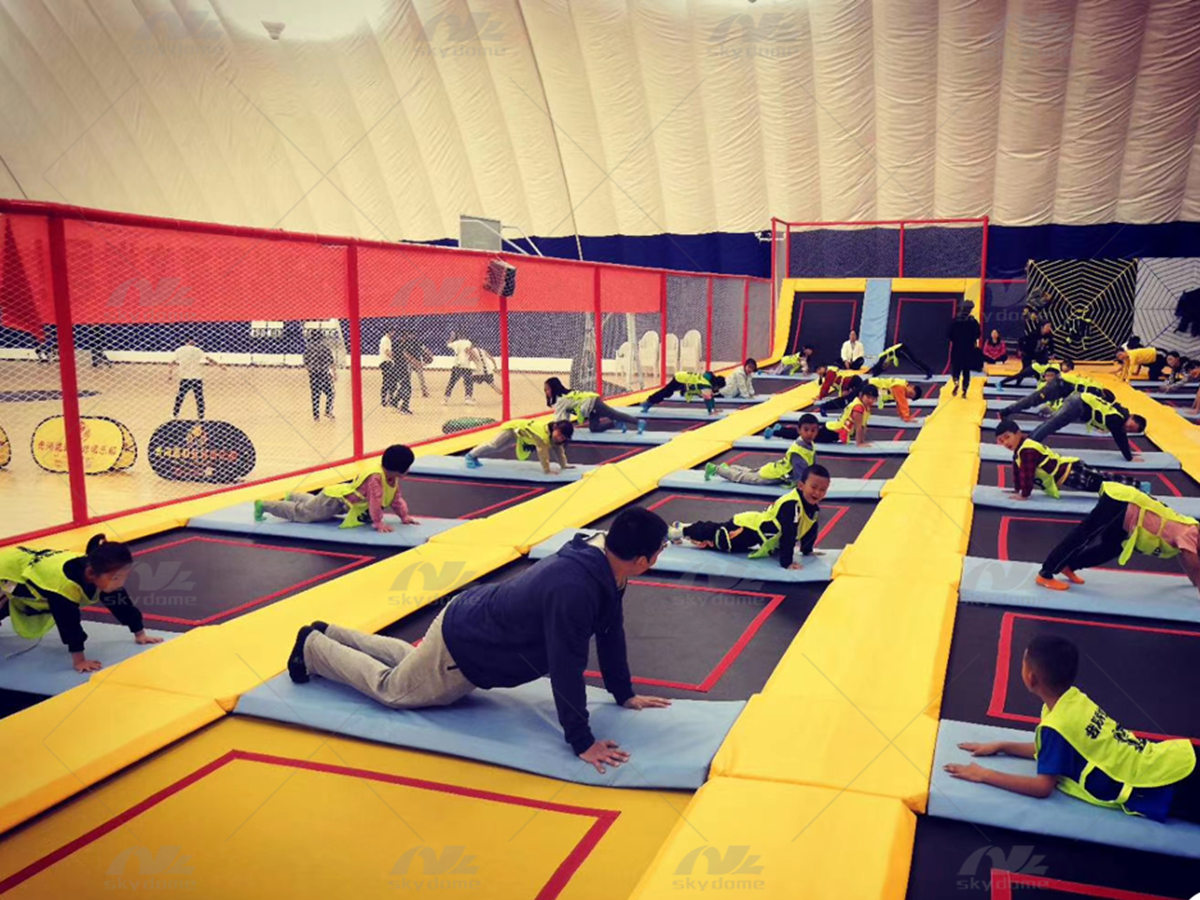 PVDF Air-Supported Recreational Dome for Trampoline Park