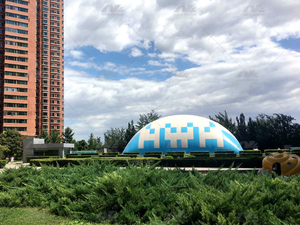 Dôme de piscine à température constante