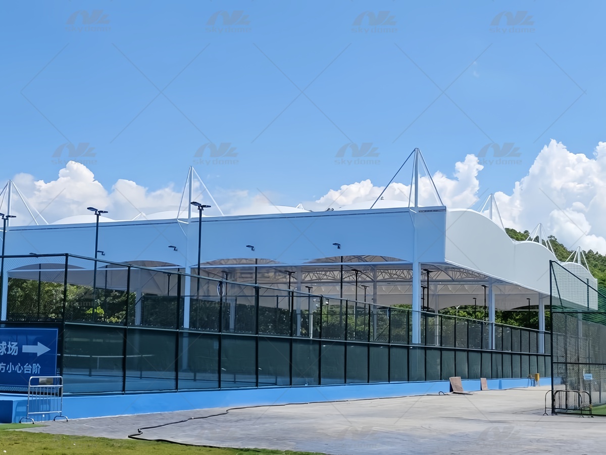 Steel Tensile Membrane Roofs for Sports Venues Sunshade