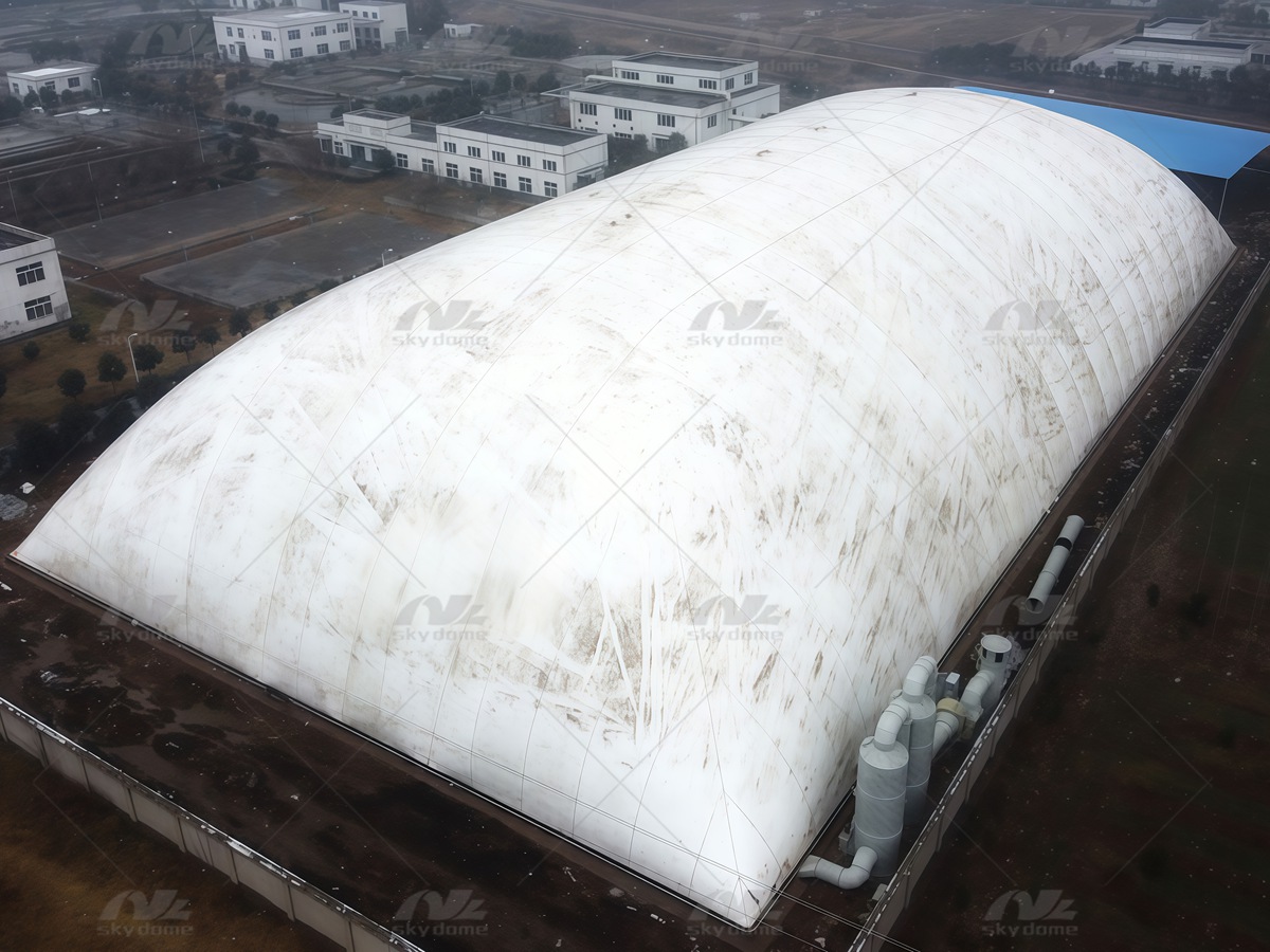  Innovation Airtight PVDF Membrane Inflatable Dome for Wastewater Management 