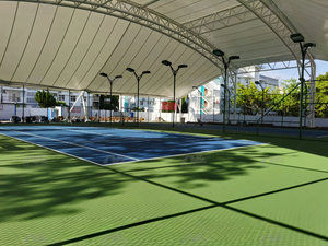 Steel Tensile Membrane Roofs for Sports Venues Sunshade