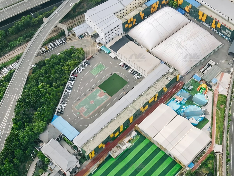 Dôme d'air spacieux pour sports toutes saisons avec PVDF haute résistance