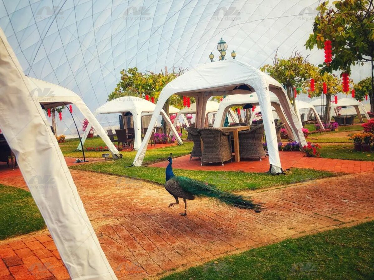 Recreational Air Dome with Transmission and UV Resistance