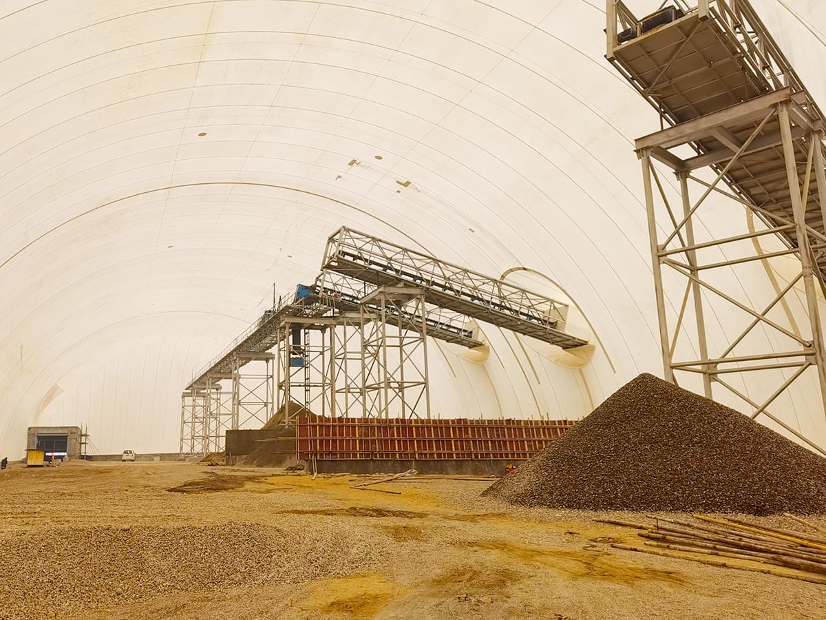 Construction Site Air Dome Enclosure
