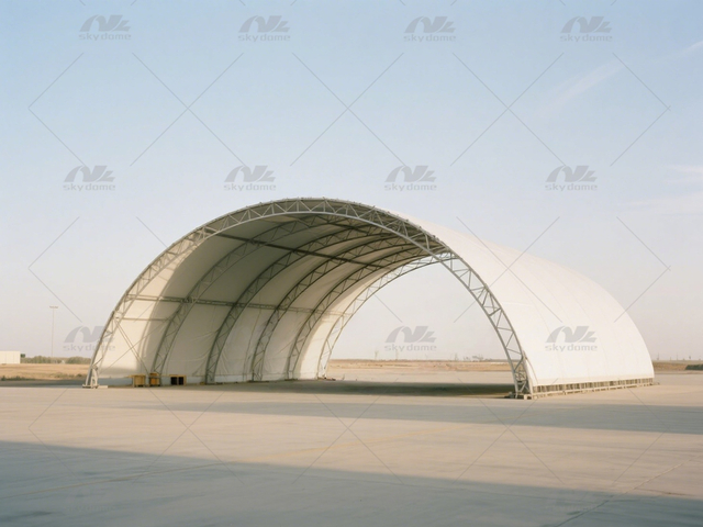 Hangar de l'armée de structure de membrane en acier à haute résistance