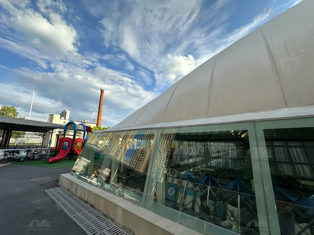 Dôme d'air spacieux pour sports toutes saisons avec PVDF haute résistance