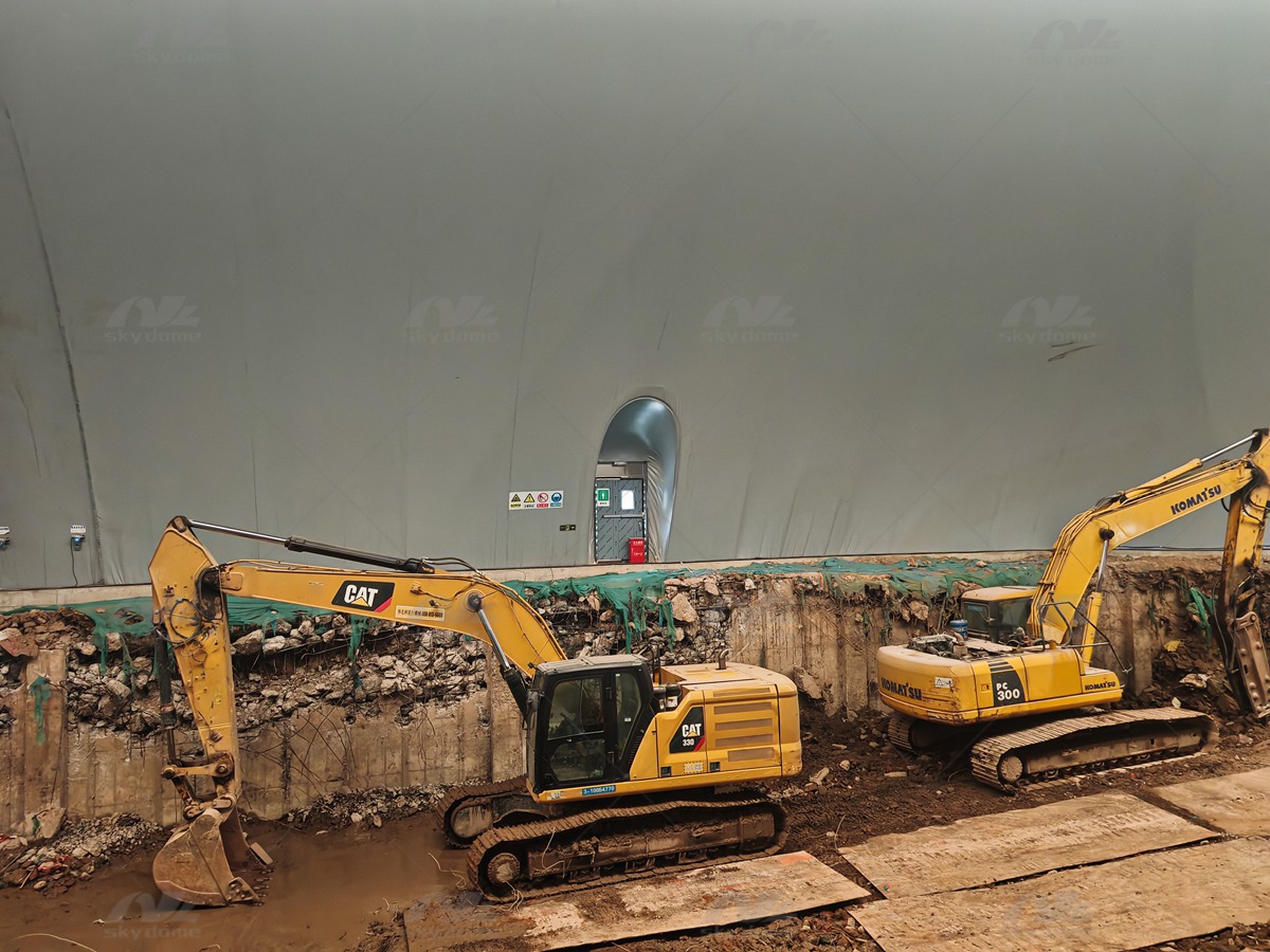 The Innovative Foundation Pit Air Dome For Rapid & Green Urban Construction