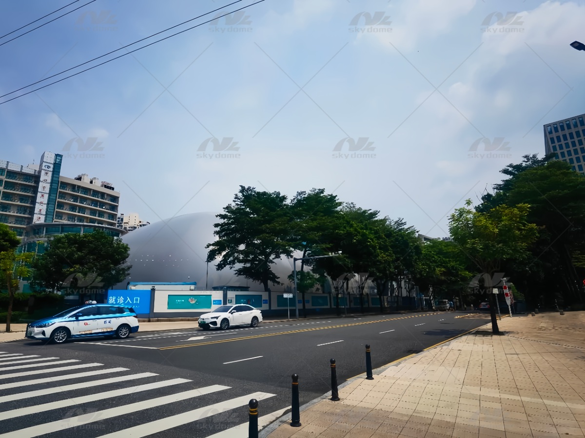 PVDF Membrane Air-Supported Foundation Pit for Green Construction