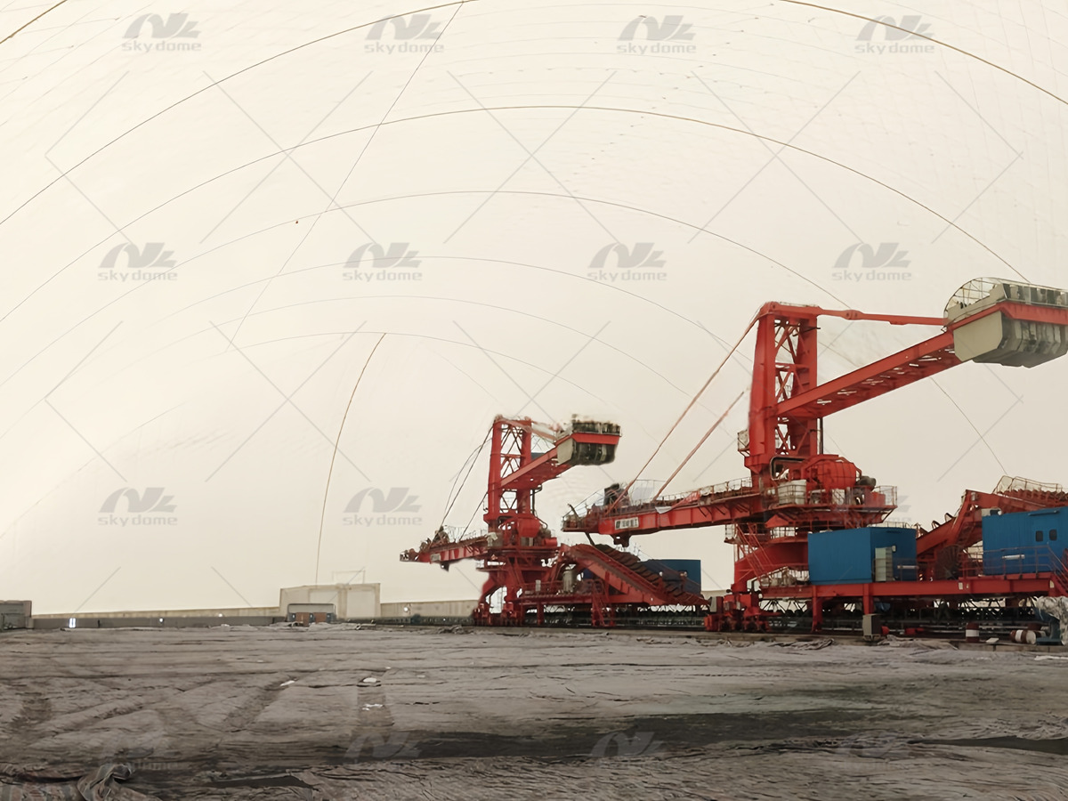 Warehouse Air Dome Exterior View